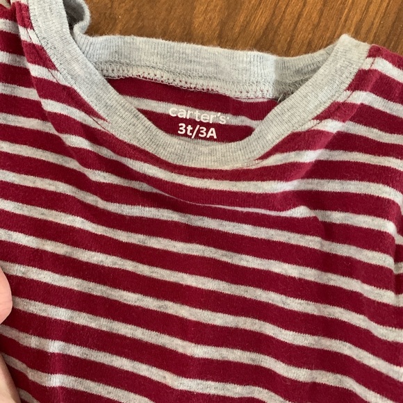 Carter's Red and Navy Striped Pajama Set - Picture 3 of 3